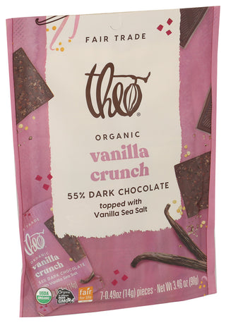 Theo Chocolate Choc Drk Org Vnlla Crnch - Left - Front