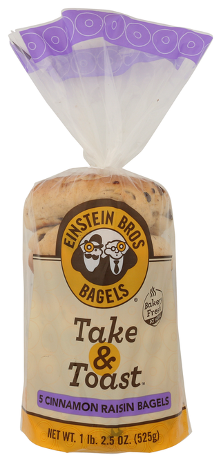 Einstein Noah Resturant Group Inc Bagel Cnnmn Rsn Tk N Tst - No Plunge - Front