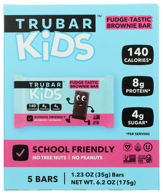 Trubar Bar Kids Fudgt Brwni 5ct - No Plunge - Front