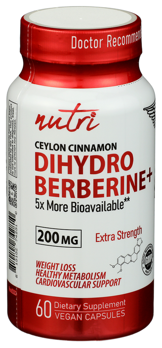 Nutri Dehydro Berberine 200mg - Left - Front