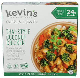 Kevins Natural Foods Bowl Chicken Thai Cocont - Centre - Front