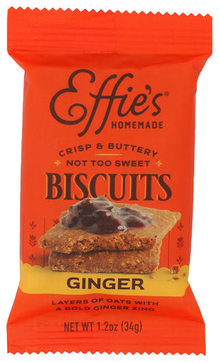 Effies Homemade Biscuit Ginger Sngl Srv - Centre - Front