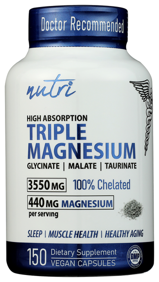 Nutri Magnesium 440mg 3x - No Plunge - Front