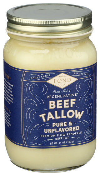 Fond Bone Broth Beef Tallow Pure Unflvrd - Left - Front