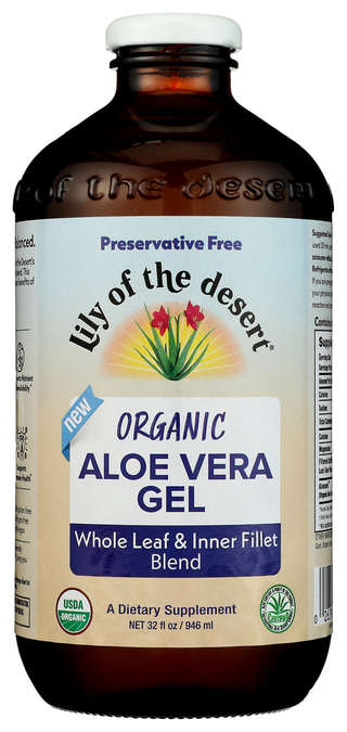 Lily Of The Desert Aloe Vera Gel Blend Pf Org - No Plunge - Front
