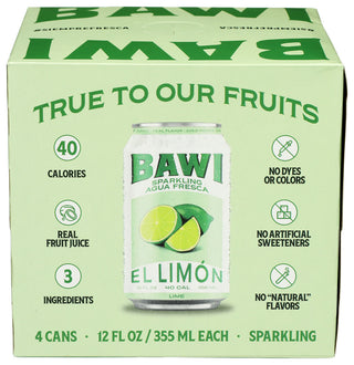 Bawi Agua Fresca Agua Frs Spk Lime 4pk - Centre - Front
