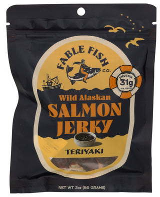 Fable Fish Co Jerky Tryki Wild Salmon - Centre - Front