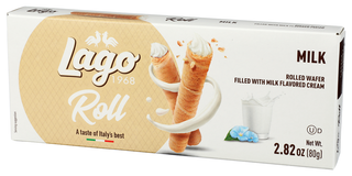 Gastone Lago Wafer Canoli Milk Crm - Right - Front