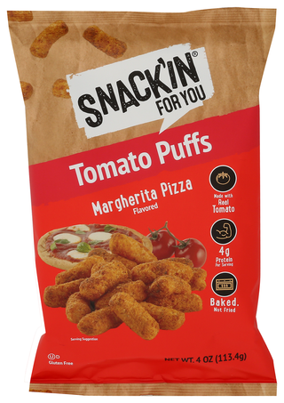 Snackin For You Puffs Tomato Mrgta Pizza - Centre - Front