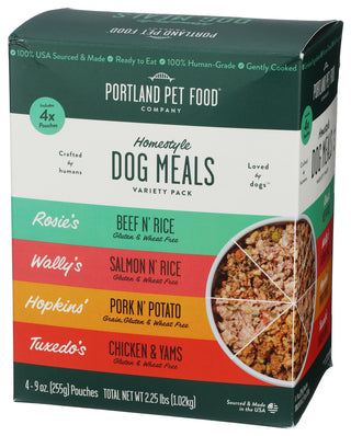 Portland Pet Food Company Dog Food Wet 4variety Pk - Right - Front