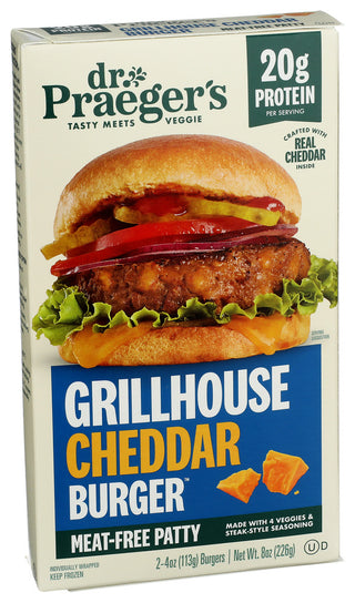 Dr Praeger Burger Grllhouse Cheddar - Left - Front