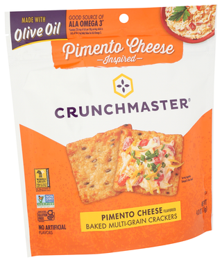 Crunchmaster Cracker Pmento Cheese Gf - Left - Front