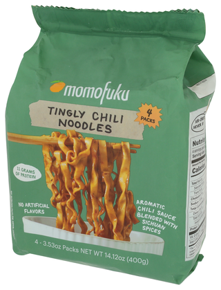 Momofuku Noodles Tingly Chili 4pk - Right - Front