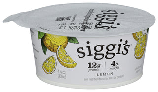 Siggis Yogurt Whole Milk Lemon - Left - Front