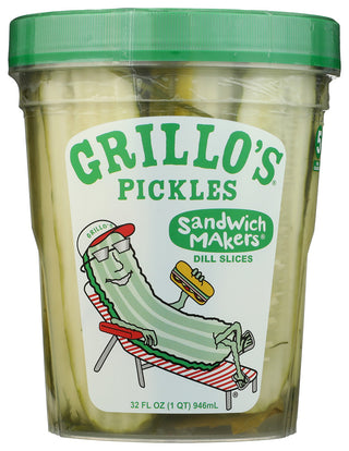 Grillos Pickles Pickle Dill Sandwch Mkrs - No Plunge - Front
