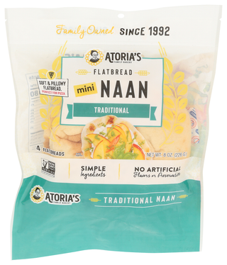 Atorias Naan Traditional Mini - Centre - Front