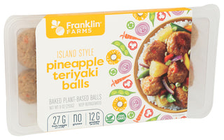 Franklin Farms Balls Teriyaki Pineapple - Left - Front
