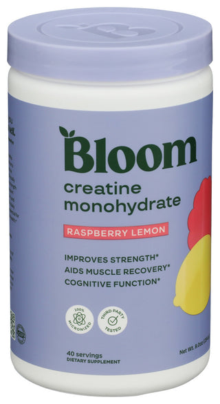 Bloom Nutrition Creatine Rasp Lmn - Left - Front