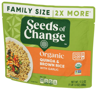 Seeds Of Change Rice Quinoa Brown W Grlc - Right - Front
