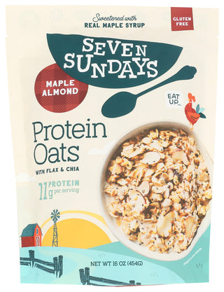Seven Sundays Oats Protein Maple Almnd - No Plunge - Front