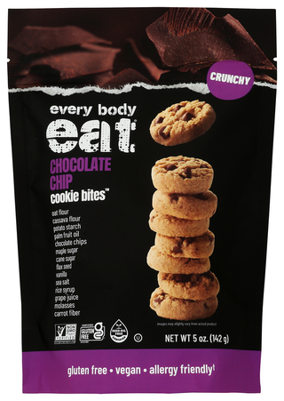 Every Body Eat Cookie Bites Choco Chip - No Plunge - Front