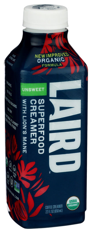 Laird Superfood Creamer Liq Unsweet Org - Left - Front
