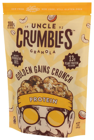 Uncle Crumbles Granola Prtn Gldn Grains - Right - Front