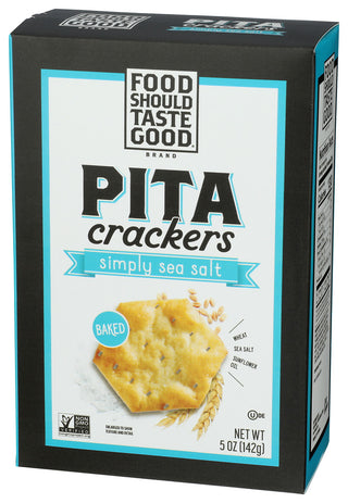 Food Should Taste Good Cracker Pita Sea Salt - Right - Front