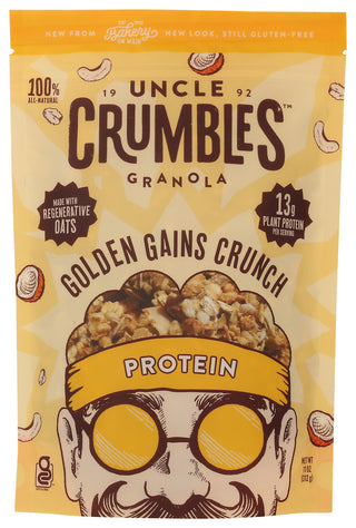 Uncle Crumbles Granola Prtn Gldn Grains - No Plunge - Front
