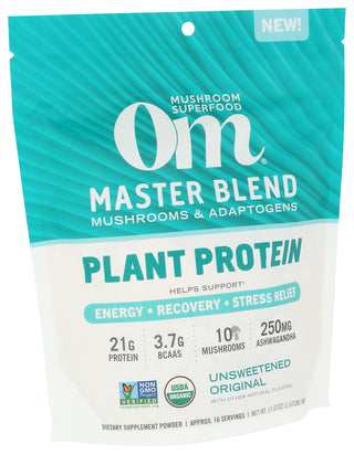 Om Mushrooms Protein Mushroom Sf - Left - Front