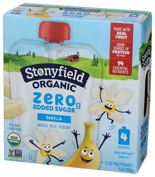 Stonyfield Yogurt Kd Zs Banilla 4ct - Right - Front