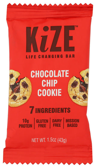 Kize Bar Choc Chip Cookie - No Plunge - Front
