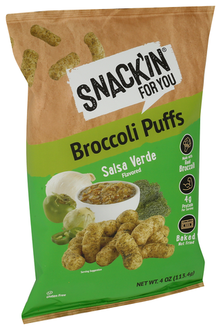 Snackin For You Puffs Broccoli Sls Verde - Left - Front