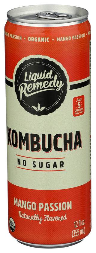 Liquid Remedy Kombucha Mng Passion Org - Right - Front