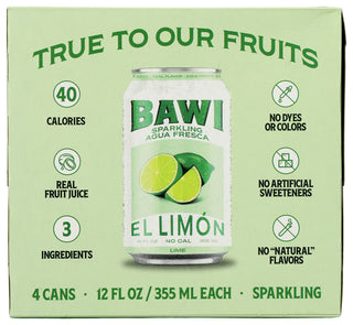 Bawi Agua Fresca Agua Frs Spk Lime 4pk - No Plunge - Front