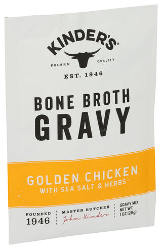 Kinders Gravy Chickn Bne Brth Gldn - Left - Front