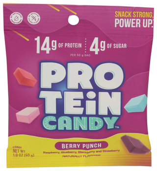 Protein Candy Candy Berry Punch Prtn - Centre - Front