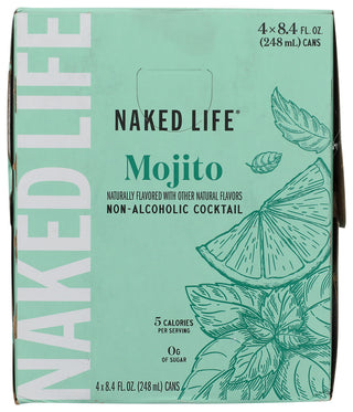 Naked Life Na Cktl Mojito 4pk - No Plunge - Front