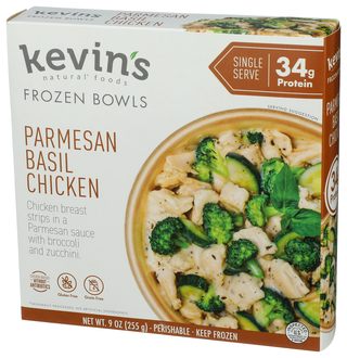 Kevins Natural Foods Bowl Chicken Parm Basil - Right - Front