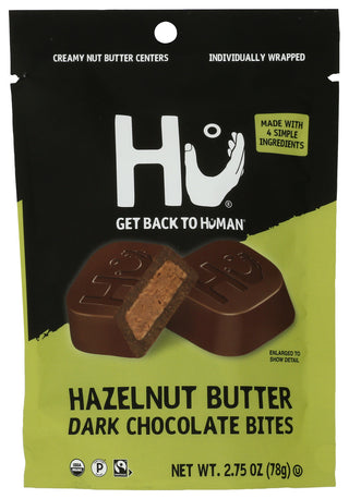 Hu Choc Dk Bts Hzlnt Butter - No Plunge - Front