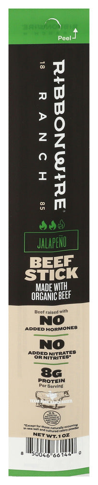 Ribbonwire Ranch Stick Beef Jalapeno - Centre - Front