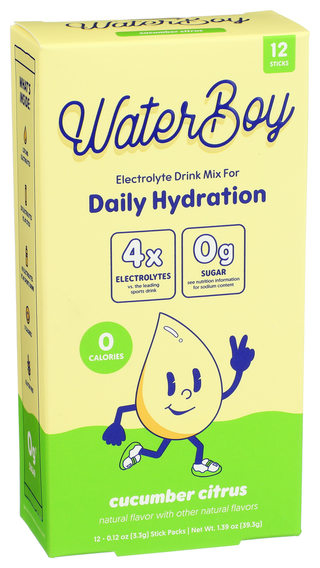 Waterboy Daily Cucumber 12pk - Left - Front