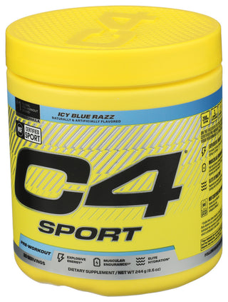 Cellucor C4 Sport Icy Blue Rasp - Right - Front