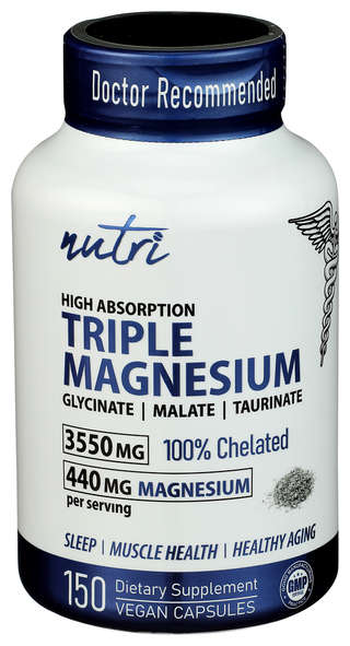 Nutri Magnesium 440mg 3x - Centre - Front