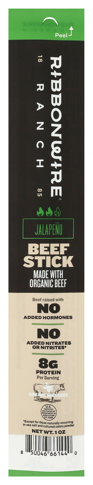 Ribbonwire Ranch Stick Beef Jalapeno - No Plunge - Front