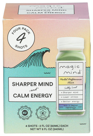 Magic Mind Shot Mental Perfrmnc 4pk - Centre - Front