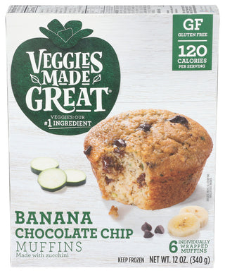Veggies Made Great Muffin Banana Chcchp 6ct - Centre - Front