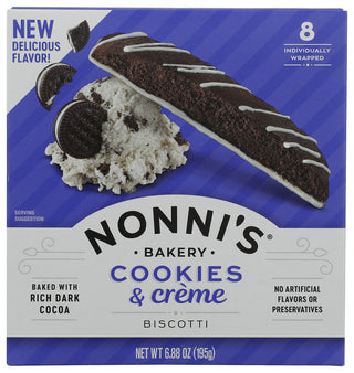 Nonnis Biscotti Cookies N Creme - No Plunge - Front