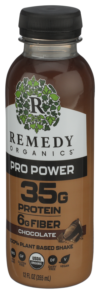 Remedy Organics Bev Choc 35g Protein - Right - Front