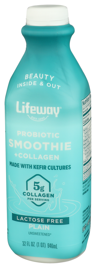 Lifeway Smoothie Plain - Right - Front
